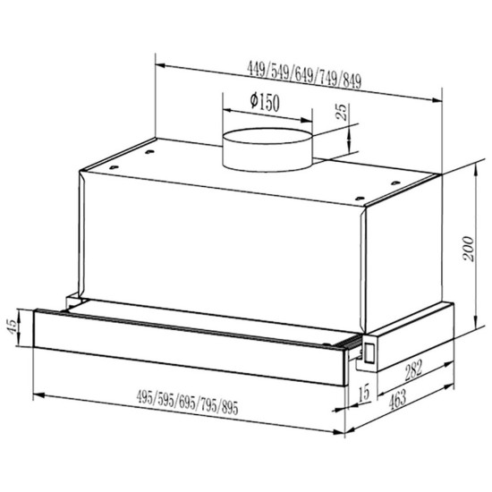 Вытяжка кухонная Faber TLSC X A60 2LS (305.0569.214) Вытяжка кухонная Faber TLSC X A60 2LS (305.0569.214)