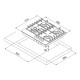 Варочная поверхность Freggia HCG640VGTW Варочная поверхность Freggia HCG640VGTW