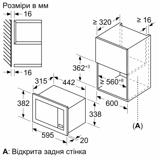 Мікрохвильова піч Bosch BFL623MC3 Мікрохвильова піч Bosch BFL623MC3
