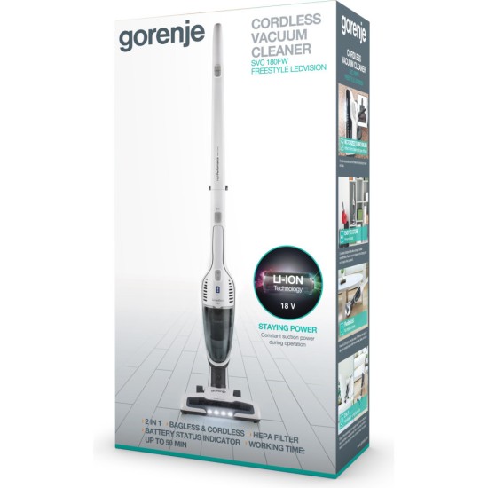 Пилосос Gorenje SVC180FW Пилосос Gorenje SVC180FW
