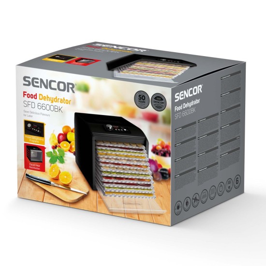 Сушка для овощей и фруктов Sencor SFD 6600BK Сушка для овощей и фруктов Sencor SFD 6600BK