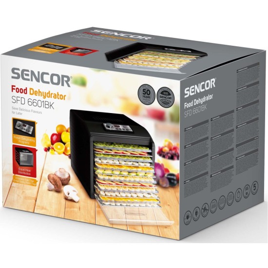 Сушка для овощей и фруктов Sencor SFD 6601BK