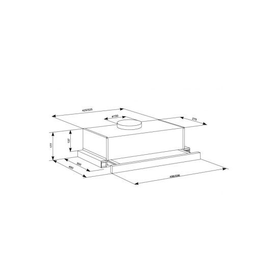 Вытяжка кухонная Eleyus BREEZE 700 60 BL Вытяжка кухонная Eleyus BREEZE 700 60 BL