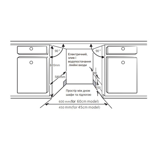 Посудомийна машина Interline DWI 600 P1 Посудомийна машина Interline DWI 600 P1