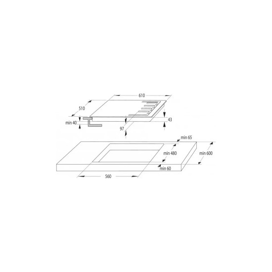 Варочна поверхня Gorenje GTW641KB Варочна поверхня Gorenje GTW641KB