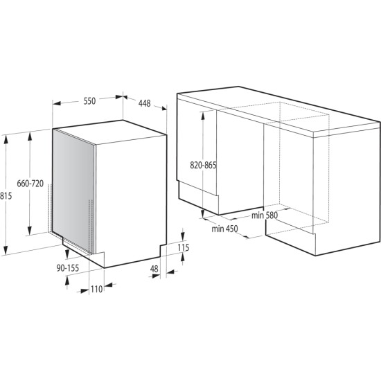 Посудомийна машина Gorenje GV520E10S Посудомийна машина Gorenje GV520E10S