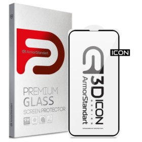 Скло захисне Armorstandart Icon 3D Apple iPhone 14 Pro Black (ARM61972)