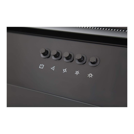 Витяжка кухонна Interline GOLF BK A/60/PB/GL/T Витяжка кухонна Interline GOLF BK A/60/PB/GL/T