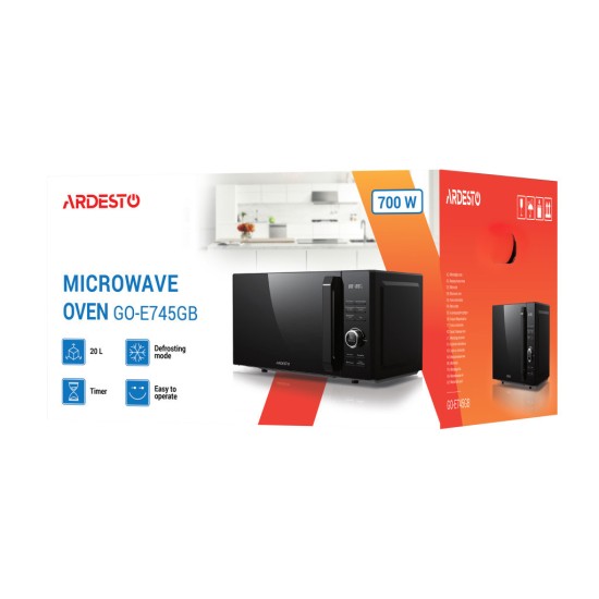 Мікрохвильова піч Ardesto GO-E745GB Мікрохвильова піч Ardesto GO-E745GB