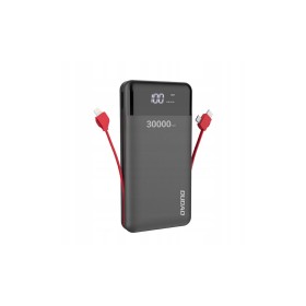Батарея универсальная Dudao K1Max 30000mAh, with built-in cables, black (6970379617618)