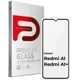 Скло захисне Armorstandart Full Glue Xiaomi Redmi A1 / A1+ / Poco C50 Black (ARM62819)