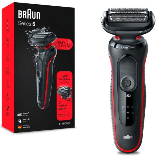 Электробритва Braun Series 5 51-R1000s BLACK / RED Электробритва Braun Series 5 51-R1000s BLACK / RED
