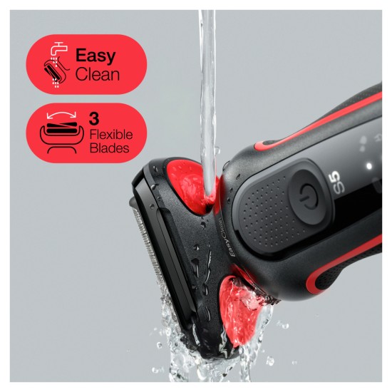 Электробритва Braun Series 5 51-R1000s BLACK / RED Электробритва Braun Series 5 51-R1000s BLACK / RED