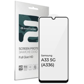 Скло захисне Armorstandart Full Glue HD Samsung A33 5G (A336) Black (ARM66045)