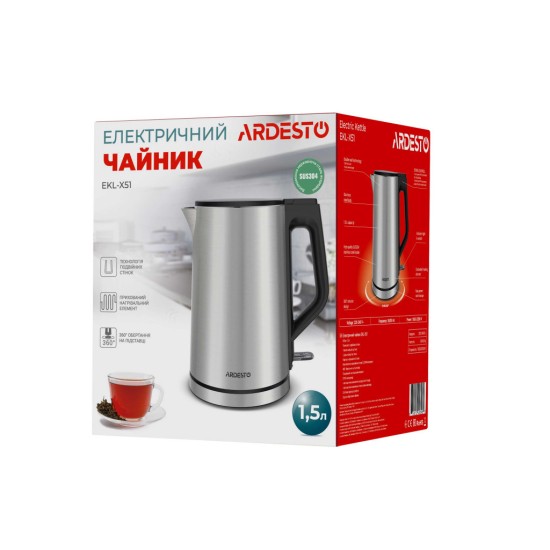 Електрочайник Ardesto EKL-X51 Електрочайник Ardesto EKL-X51