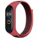 Ремінець до фітнес браслета BeCover Nylon Style для Xiaomi Mi Smart Band 5/6 Black-Red (705416) Ремінець до фітнес браслета BeCover Nylon Style для Xiaomi Mi Smart Band 5/6 Black-Red (705416)