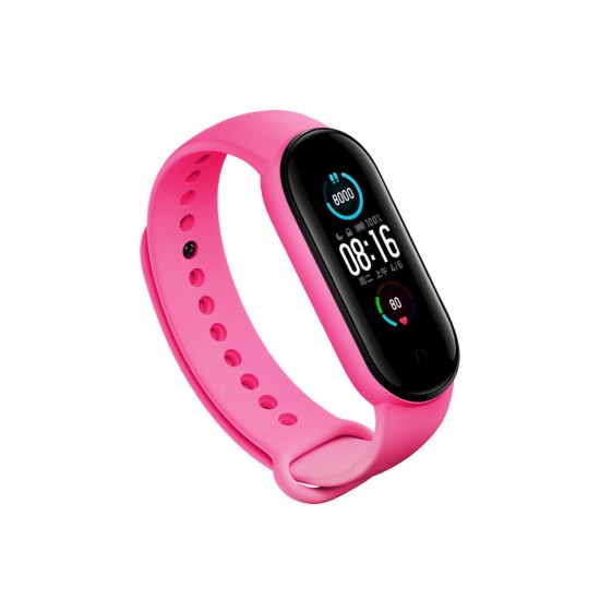 Ремінець до фітнес браслета BeCover Silicone для Xiaomi Mi Smart Band 5/6/7 Hot Pink (705556) Ремінець до фітнес браслета BeCover Silicone для Xiaomi Mi Smart Band 5/6/7 Hot Pink (705556)