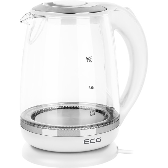 Електрочайник ECG RK 2020 White Glass (RK2020 White Glass) Електрочайник ECG RK 2020 White Glass (RK2020 White Glass)
