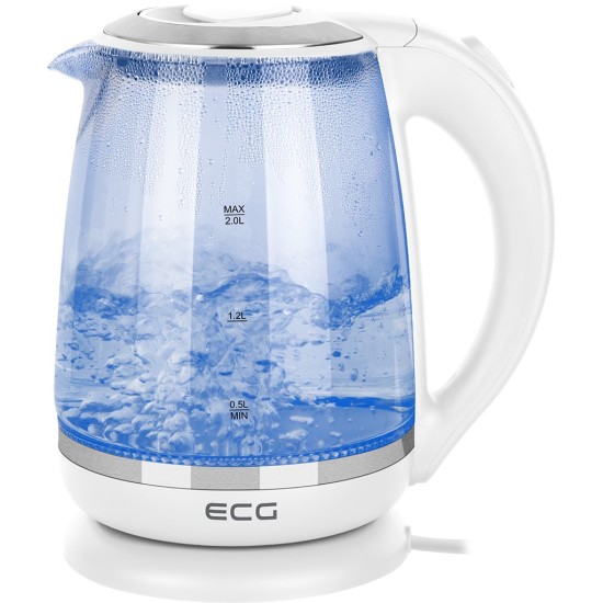 Електрочайник ECG RK 2020 White Glass (RK2020 White Glass) Електрочайник ECG RK 2020 White Glass (RK2020 White Glass)