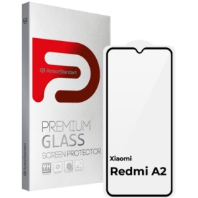 Скло захисне Armorstandart Full Glue Xiaomi Redmi A2 Black (ARM66566)