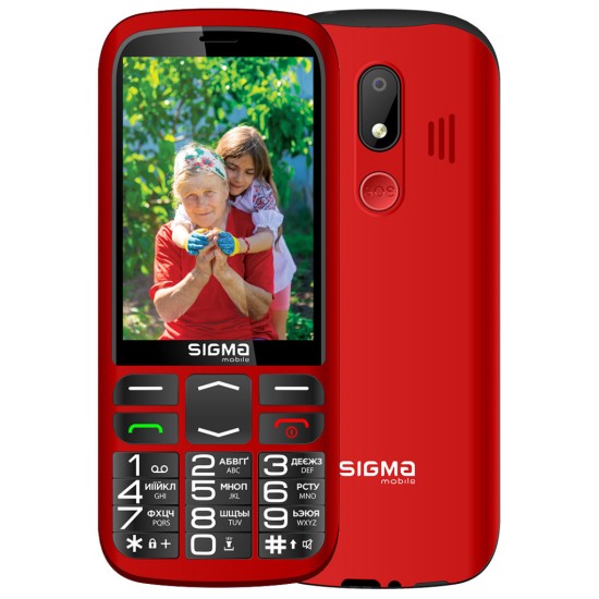 Мобільний телефон Sigma Comfort 50 Optima Type-C Red (4827798122327) Мобільний телефон Sigma Comfort 50 Optima Type-C Red (4827798122327)