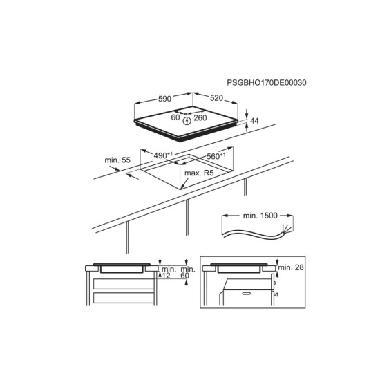 Варочна поверхня Electrolux CIR60433 Варочна поверхня Electrolux CIR60433