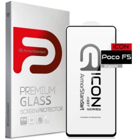 Скло захисне Armorstandart Icon Xiaomi Poco F5 Black (ARM68094)