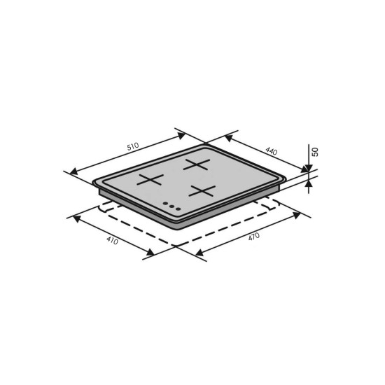 Варочна поверхня Ventolux HG430-G3G CS (IVORY) Варочна поверхня Ventolux HG430-G3G CS (IVORY)