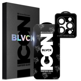 Скло захисне Armorstandart Supreme Plus Black Icon Apple iPhone 14 Pro (ARM68063)