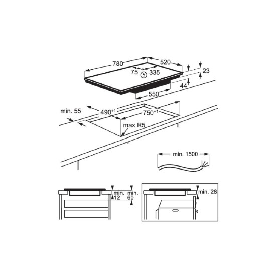 Варочная поверхность Electrolux EIV83443BW Варочная поверхность Electrolux EIV83443BW