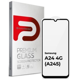 Стекло защитное Armorstandart Full Glue Samsung A24 4G (A245) Black (ARM68006)