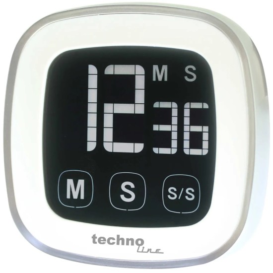 Таймер кухонний Technoline KT400 Magnetic Touchscreen White (KT400) Таймер кухонний Technoline KT400 Magnetic Touchscreen White (KT400)