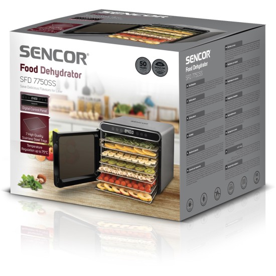 Сушка для овочів та фруктів Sencor SFD7750SS Сушка для овочів та фруктів Sencor SFD7750SS