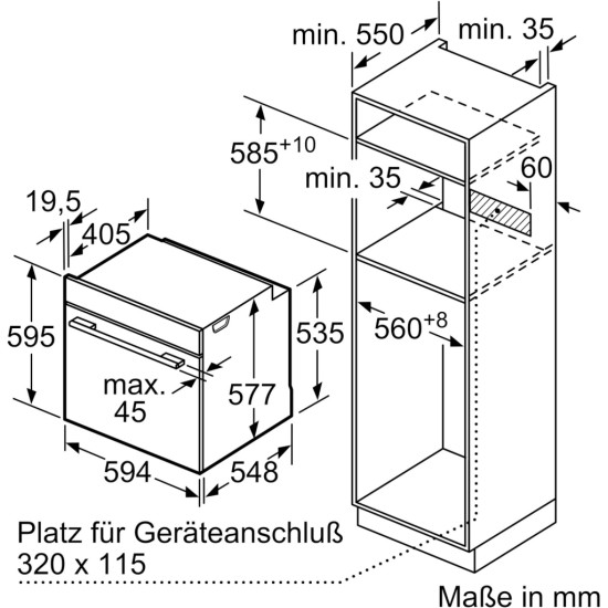 Духова шафа Bosch HBG7341B1 Духова шафа Bosch HBG7341B1