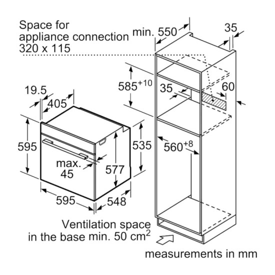 Духова шафа Bosch HBG7361B1 Духова шафа Bosch HBG7361B1