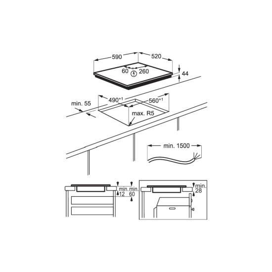 Варочна поверхня Electrolux LIR60433 Варочна поверхня Electrolux LIR60433