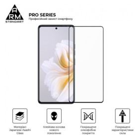 Скло захисне Armorstandart Pro Tecno Camon 20 4G Black (ARM69119)