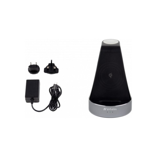 Зарядний пристрій Verbatim 2in1 Apple Watch and iPhone Charging Stand (49555) Зарядний пристрій Verbatim 2in1 Apple Watch and iPhone Charging Stand (49555)