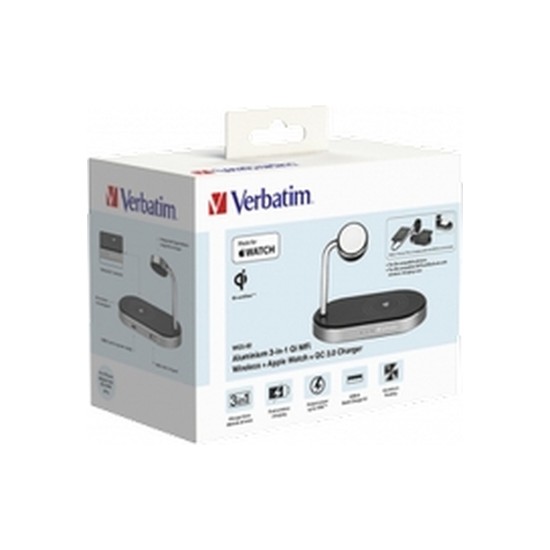 Зарядний пристрій Verbatim 3in1 Apple Watch and iPhone Charging Stand (49556) Зарядний пристрій Verbatim 3in1 Apple Watch and iPhone Charging Stand (49556)