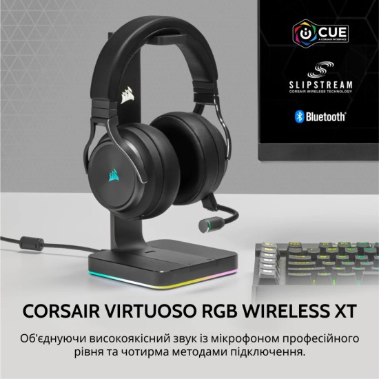 Навушники Corsair Corsair Virtuoso RGB Wireless XT (CA-9011188-EU) Навушники Corsair Corsair Virtuoso RGB Wireless XT (CA-9011188-EU)