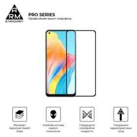 Скло захисне Armorstandart Pro OPPO A78 4G Black (ARM69577)