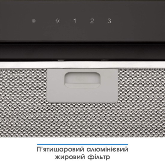 Вытяжка кухонная Eleyus GEMINI 700 LED 52 BL Вытяжка кухонная Eleyus GEMINI 700 LED 52 BL