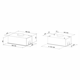 Вытяжка кухонная Eleyus GEMINI 700 LED 52 WH