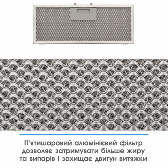Вытяжка кухонная Eleyus UNIA 800 LED 52 WH Вытяжка кухонная Eleyus UNIA 800 LED 52 WH