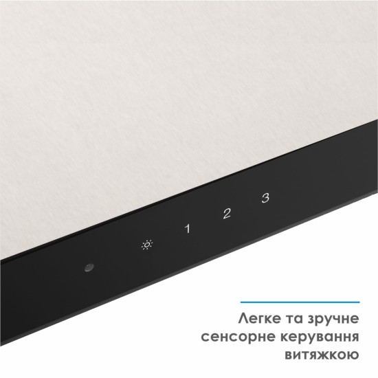 Витяжка кухонна Eleyus ONIX 1200 LED 60 IS+BL Витяжка кухонна Eleyus ONIX 1200 LED 60 IS+BL