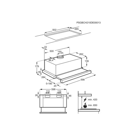 Вытяжка кухонная Electrolux LFP326S Вытяжка кухонная Electrolux LFP326S