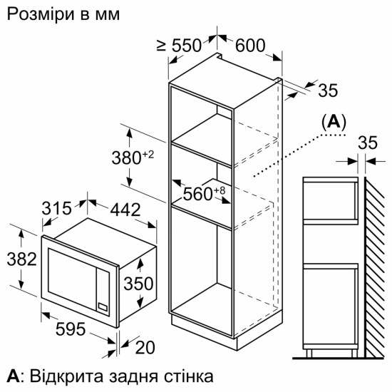 Мікрохвильова піч Bosch BEL623MD3 Мікрохвильова піч Bosch BEL623MD3