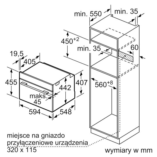 Духова шафа Bosch CSG7364B1 Духова шафа Bosch CSG7364B1