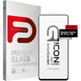 Скло захисне Armorstandart Icon Xiaomi Redmi Note 12 Pro 4G Black (ARM72596)