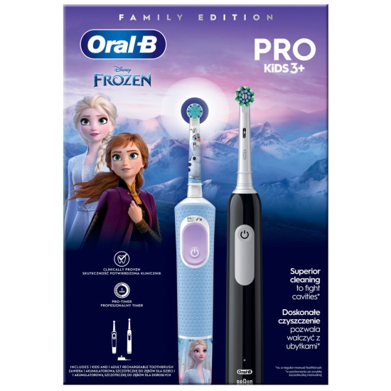 Електрична зубна щітка Oral-B Pro Series 1 + Oral-B Pro Kids «Крижане серце» (8006540784372) Електрична зубна щітка Oral-B Pro Series 1 + Oral-B Pro Kids «Крижане серце» (8006540784372)